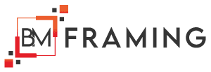 BM picture framing Glasgow logo