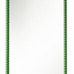 Bobbin Mirror in Emerald Green