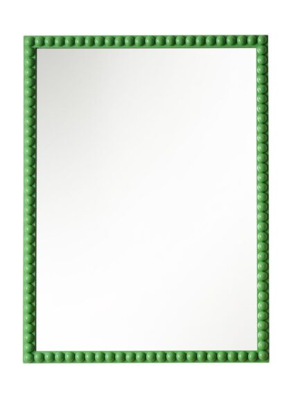 Bobbin Mirror in Emerald Green