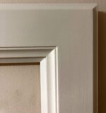 hand painted frame with white slip
